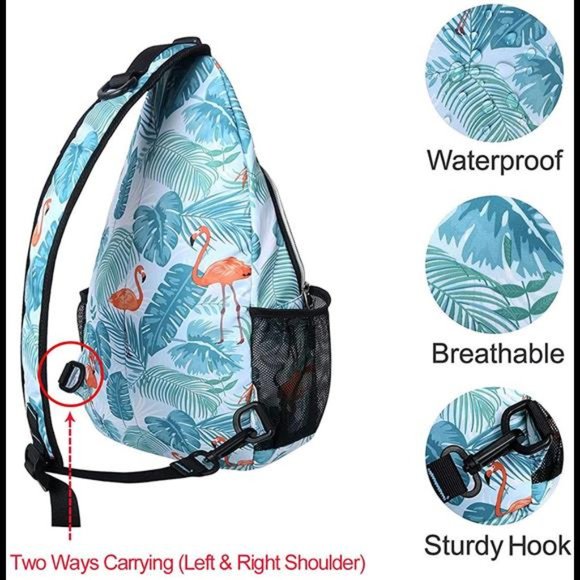 Sling Backpack,Travel Hiking Daypack Pattern Rope Crossbody Shoulder Bag main image 7